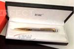 Perfect Replica Montblanc Gold Clip Stainless Steel Ballpoint Special Edition Best Pen
